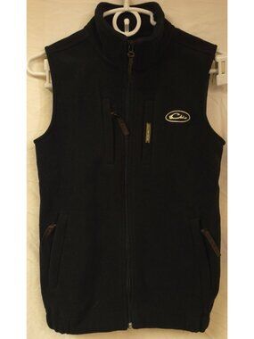 Drake Waterflow Systems Womens 12 Black Full Zip Fleece Outdoor Utility Vest
